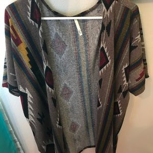 Aztec pattern kimono